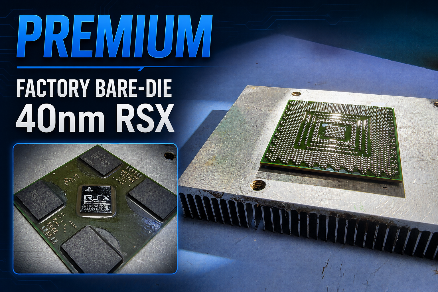 40nm Premium RSX Swap / Replacement for PS3 Frankenstein repair service